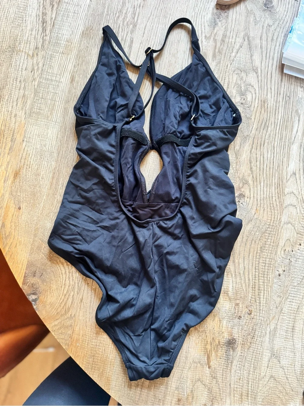 La Blanca Black Twist-Detail One-Piece Swimsuit